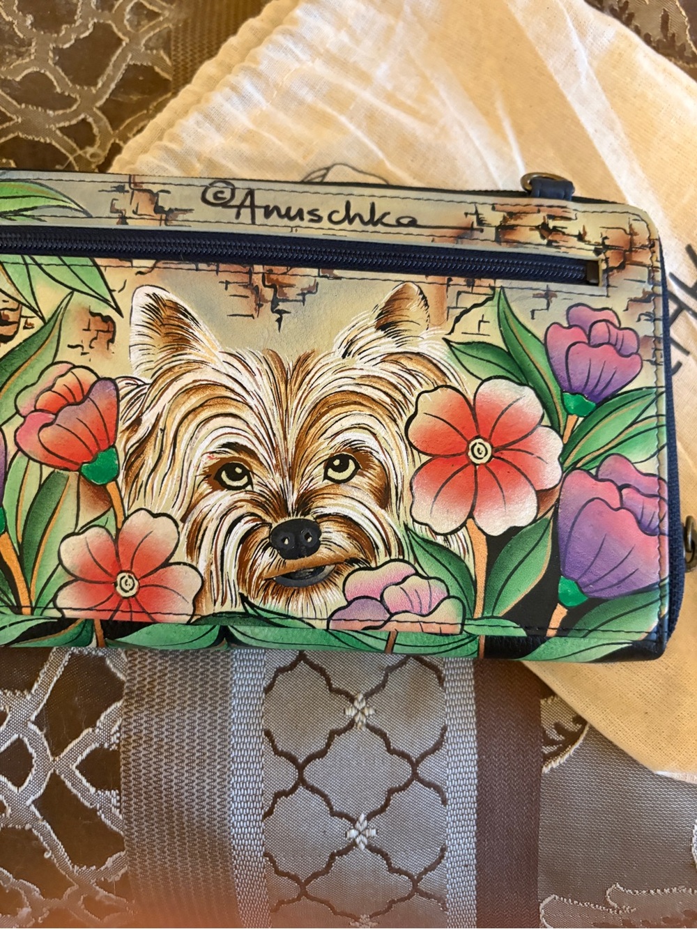 Anuschka Yorkie Terrier pocketbook